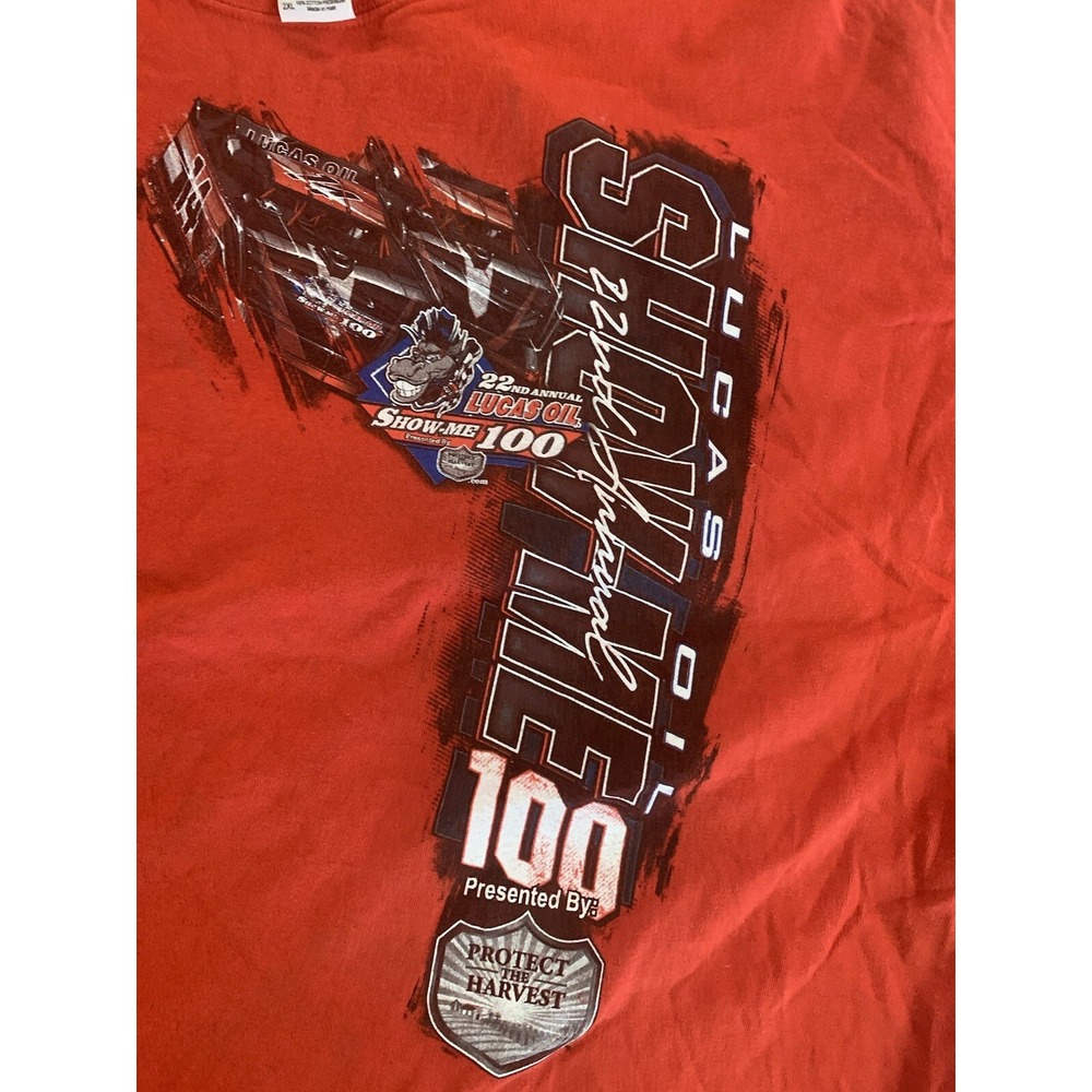 Vintage‎ Race Car Shirt Mens 2LX Red